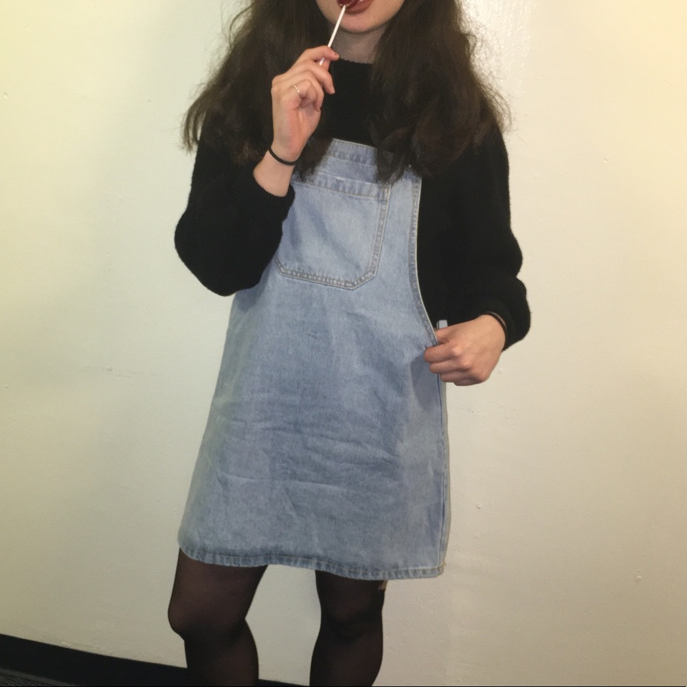 Forever 21 Denim overall dress